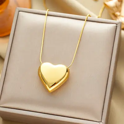 Cross-border Hot Sale Elegant and Personalized Women's Pure Titanium Steel Necklace with Electrolysis 18K Gold Clavicle Chain Necklace Jewelry Fadeless - 11
