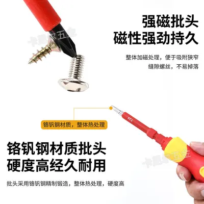 10-in-1 insulated screwdriver set, interchangeable bits
