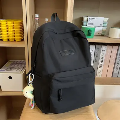 Schulrucksack 2025 für Schülerinnen Preppy-Stil Schulranzen für Schülerinnen der Mittelstufe einfarbig Universität Studentin minimalistischer vielseitiger Rucksack - 11