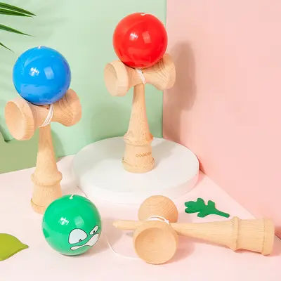 Wooden Kendama Skill Ball Educational Toy for Ages 10-15 - 4