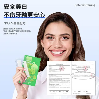 PAP+ Teeth Whitening Strips Fruit Flavor Dry Application