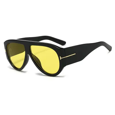 Damen-Sonnenbrille, große Pilotenform, Retro-Design, UV-Schutz - 6