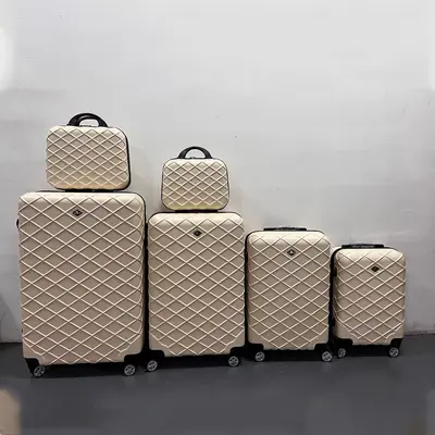 ABS Trolley Suitcase Set, Solid Color, Multi-Piece - 3