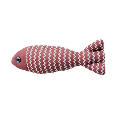 Catnip Fish-Shaped Cat Toy with Chew Training and Teaser Wand - 7