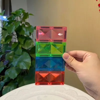 Renkli Pencere Manyetik Parça Yedek Set 7,5 cm, 3-6 Yaş Eğitici Oyuncak - 12