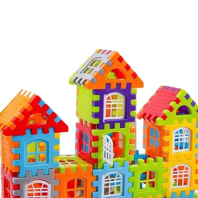 House Building Block Set with Window Wall Model Puzzle for Ages 3-6 - 6