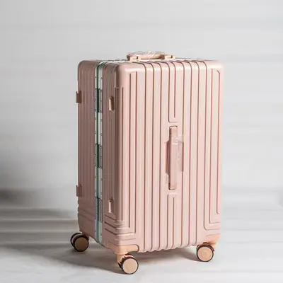 24 Inch Aluminum Frame Wheeled Luggage, Large Capacity, With Cup Holder - 9