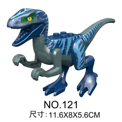 Jurassic Dinosaur Building Block Set, Small Particle Educational Toy with Ankylosaurus - 7