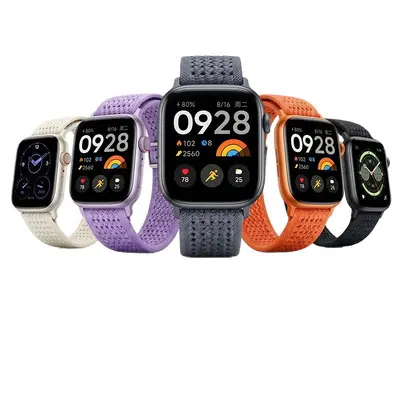 Apple Watch 11 uyumlu naylon örgü delikli elastik kordon