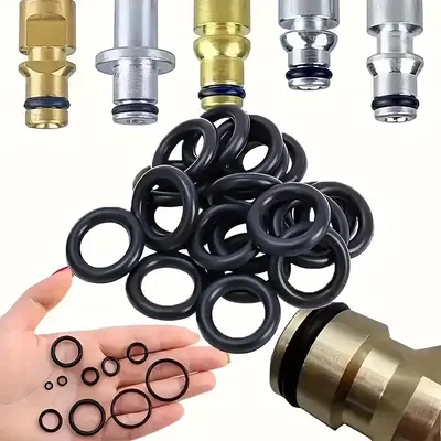 225 Nitrile O-Ring Set, 18 Sizes, High-Pressure Washer, Pneumatic and Auto Repair Water Hose Leak-Proof Sealing Rubber Rings