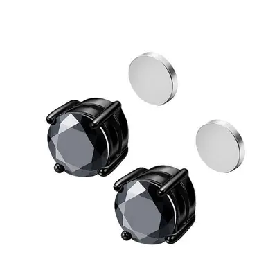 Magnetischer Ohrclip ohne Piercing, Unisex, Weiß - 12