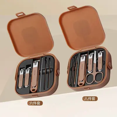 Anti-splash nail clipper set, 6-8 pieces