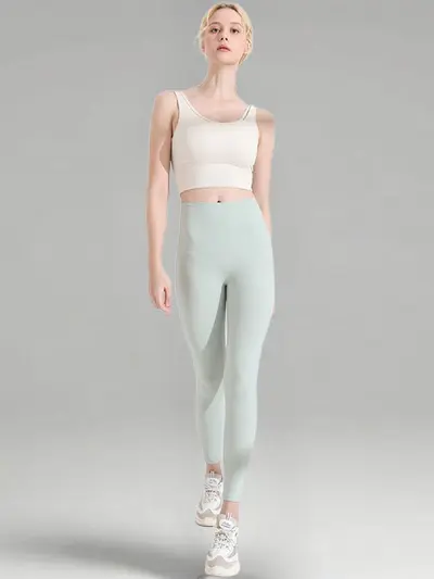 Yoga-Leggings Damen, atmungsaktiv, hochelastisch, schnelltrocknend