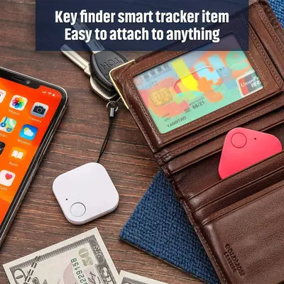 Kare bluetooth kaybetme önleyici, çift yönlü bulucu, selfie fonksiyonu