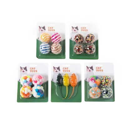 Durable Cat Toy Set for Boredom Relief - 6