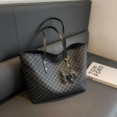 Women's 2026 Large Capacity Tote Bag with Single Shoulder Strap - 7