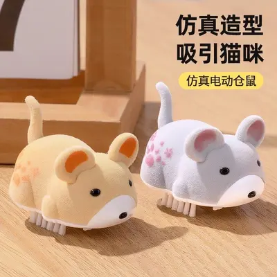 Elektrikli peluş simülasyon hamster kedi oyuncağı - 3