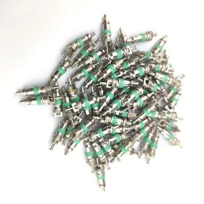 American Valve Core Zinc Alloy Red for Car Motorcycle Bicycle Tire - 11