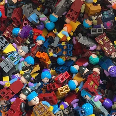 Small Particle Building Blocks Human Mini Figure Set - 9