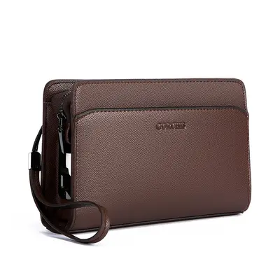 Men's Clutch Bag with Fingerprint Lock, Large Capacity - 8