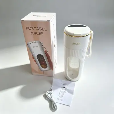 Portable juicer cup, USB rechargeable, 400ml capacity - 2