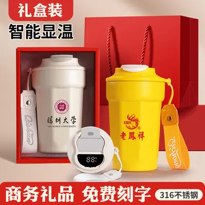 316 Stainless Steel Insulated Mug with Temperature Display, Large Capacity - 2