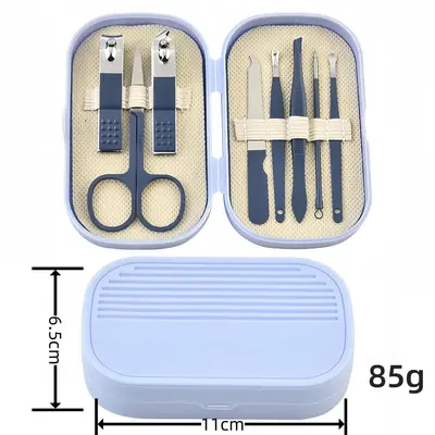 New stylish nail scissor set stainless steel eagle beak pliers manicure and pedicure blade set manicure tools 18-piece set - 10