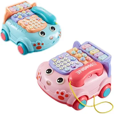 Simuliertes Festnetztelefon-Spielzeug für Kleinkinder, pädagogisch