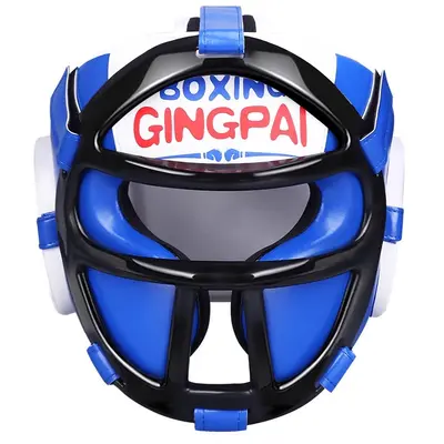 Children's Boxing Helmet with Face Guard, for Muay Thai and Taekwondo Training - 12