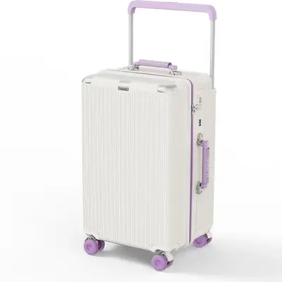 Yeni Model Yüksek Kaliteli Bavul Geniş Tırnak Şoku Emici Fren Sessiz Tekerlekler Büyük Kapasiteli Seyahat Bavulu 20 inç Kabin Boy Şifreli Bavul - 8