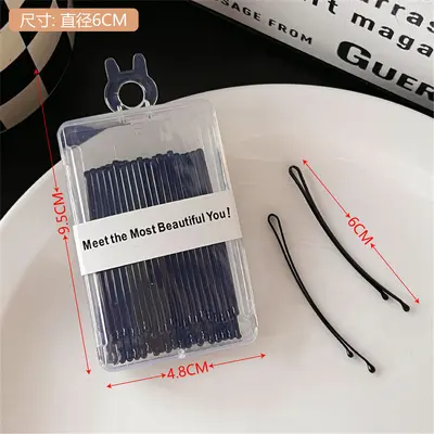 Elegant side clip new black hair clip, fringe clip, hair styling fixed hair clip, hair clip hair accessories, 40 pieces