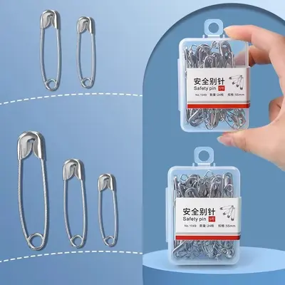 Vintage Safety Pins, Paper Clips and Sheet Pins Set