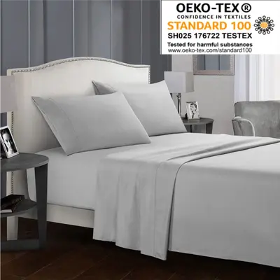 Weiou cross-border home textile Amazon eBay sheets and fitted sheets export plain printed four-piece sheet set