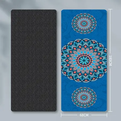 5mm Thick Suede Yoga Mat, Non-Slip, Shock-Absorbing - 6