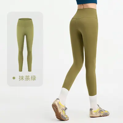 Women's Summer Thin High-Waist Butt-Lifting Breathable Yoga Pants - 12