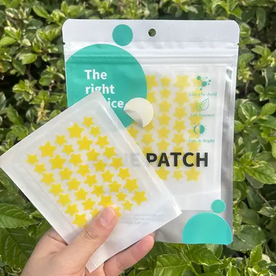 Colorful Star Hydrocolloid Acne Patches, Waterproof, Skin-Friendly