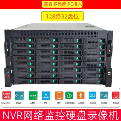 Enterprise-NVR 128-Kanal 32-Schacht-Videorekorder