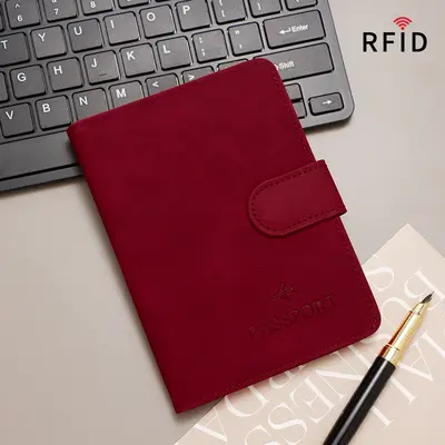RFID-Reisepassmappe mit Dokumententasche - 7