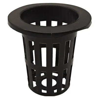 Plastic Hydroponic Vegetable Growing Basket with Blue Container, Soilless