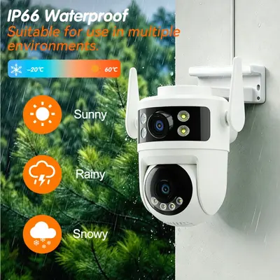 yoosee Wireless WiFi Überwachungskamera für Innen- und Außenbereich, Bestseller, hochauflösend, Nachtsicht, Smartphone-Fernsteuerung, intelligente KI-Überwachung - 3