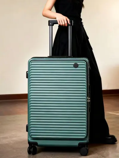 Side-Opening Expandable Combination Lock Luggage Set, Travel Suitcase with Carry-On Size - 5