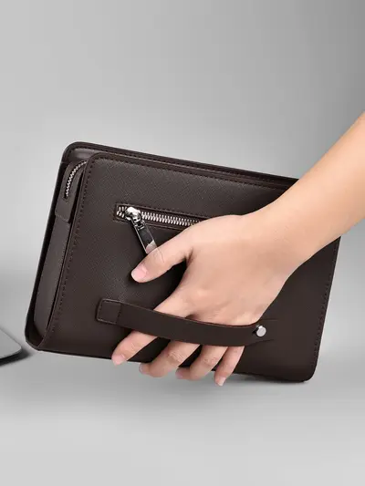 2026 Men's Clutch Bag, Large Capacity with Combination Lock - 6