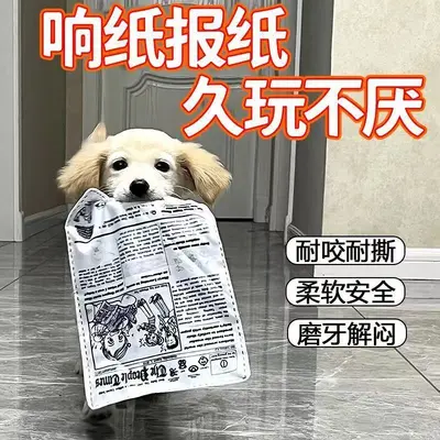 Squeaky Dog Toy, Bite-Resistant, Noisy Paper Toy