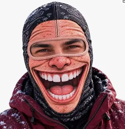 Winter Cycling Balaclava, Breathable 3D Funny Face Mask for Skiing and Motorcycling - 13