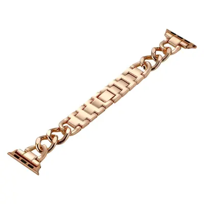 Strap for Huawei and Apple iWatch, Single Row Denim Chain Metal Alloy, Women - 10