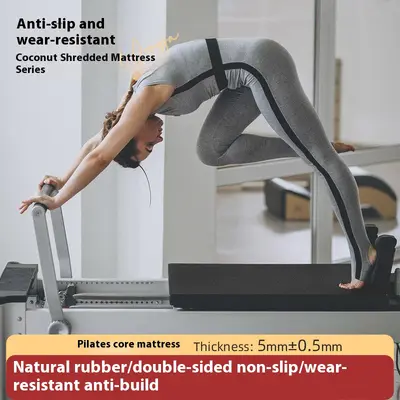 Pilates yoga mat, natural rubber, non-slip, sweat-absorbent, PU