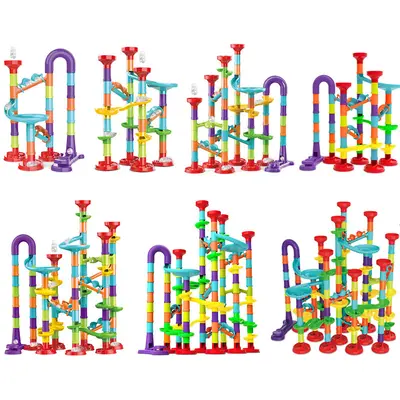 Children's Marble Run Building Blocks Maze Set