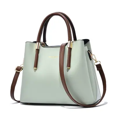 Women's Large-Capacity PU Leather Handbag with Shoulder Strap - 6