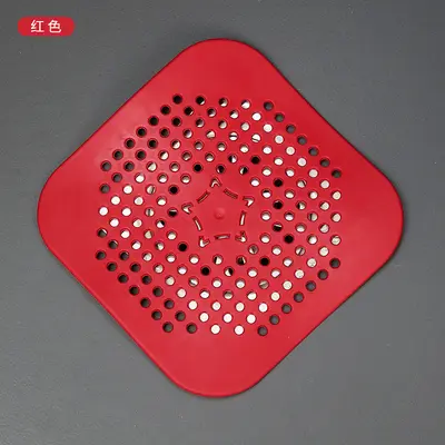 Square Silicone Floor Drain Odor-Proof Plug for Toilet and Bathroom - 10