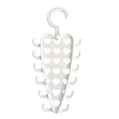 Heart-Shaped V-Type Double-Sided Wardrobe Hooks, 360° Rotatable - 9
